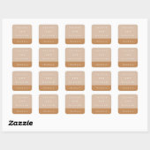 Roze Kleurblok Persoonlijke Bedankt Sticker (Vel)