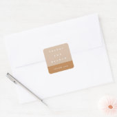 Roze Kleurblok Persoonlijke Bedankt Sticker (Envelop)