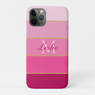 Roze kleuren blok gepersonaliseerd Case-Mate iPhone case