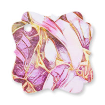  roze kleuren en faux goudbloem