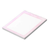 Roze kleuren gepersonaliseerd Notitieblok (Linkerzijde)