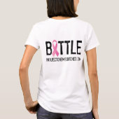 Roze kleuren, Inc. logo shirt met zwarte letters (Achterkant)