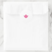 roze kleurenillustratie sticker (Tas)