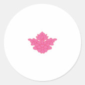 roze kleurenillustratie sticker (Voorkant)