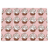 Roze kleureninktkoekje cadeau large cadeautasje (Voorkant)