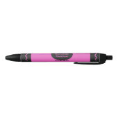 Roze kleurenkrayon - logo zwarte inkt pen (Bodem)