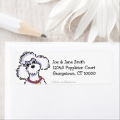 Roze kleurenpool, zuiver en eenvoudig etiket (Insitu)