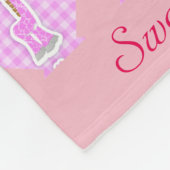 Roze kleurenquilt Giraffes Ontwerpknelbak Fleece Deken (Hoek)