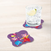 roze kleurig kartonnen onderzetters (Insitu)