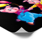 roze kleurig poster (Hoek)