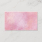 Roze kleurige kleurstof visitekaartje (Achterkant)