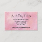 Roze kleurige kleurstof visitekaartje (Voorkant)