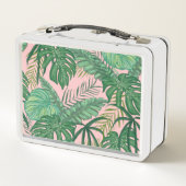 Roze kleurige tropische palmboom Kinder naam (Achterkant)