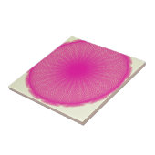 Roze kleurliefhebbers tegeltje (Zijkant)