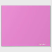 Roze kleurnaam saffier cadeaupapier (Vlak)