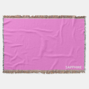 Roze kleurnaam saffier deken