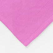 Roze kleurnaam saffier fleece deken (Hoek)