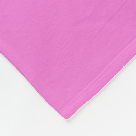 Roze kleurnaam saffier fleece deken (Hoek)