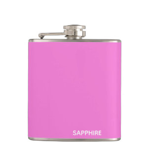 Roze kleurnaam saffier heupfles