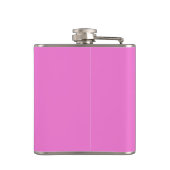 Roze kleurnaam saffier heupfles (Achterkant)