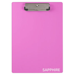 Roze kleurnaam saffier klembord
