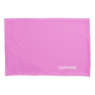 Roze kleurnaam saffier kussensloop