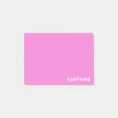 Roze kleurnaam saffier post-it® notes (Voorkant)