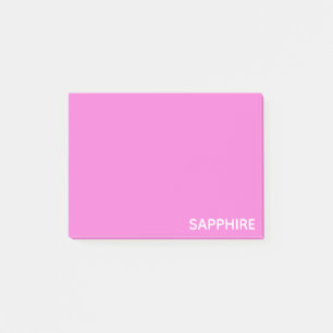 Roze kleurnaam saffier post-it® notes