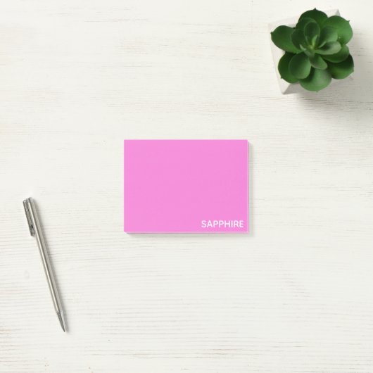Roze kleurnaam saffier post-it® notes (Kantoor)
