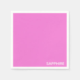 Roze kleurnaam saffier servet