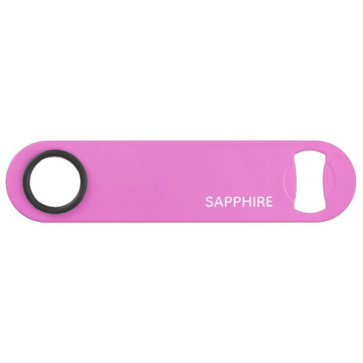 Roze kleurnaam saffier speed flessenopener (Voorkant (Horizontaal))