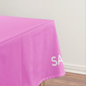 Roze kleurnaam saffier tafelkleed (Voorbeeld)