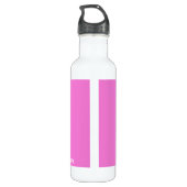 Roze kleurnaam saffier waterfles  (Achterkant)