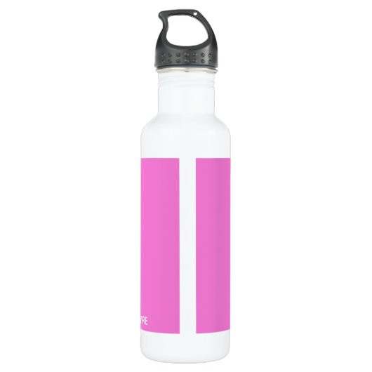 Roze kleurnaam saffier waterfles  (Achterkant)