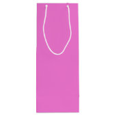 Roze kleurnaam saffier wijn cadeautas (Achterkant)