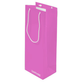 Roze kleurnaam saffier wijn cadeautas