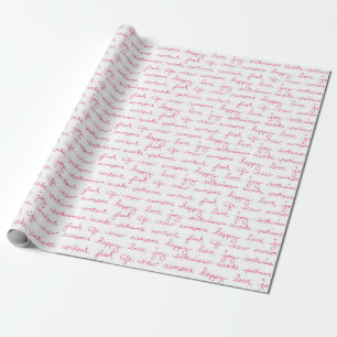 Roze kleurrijk omslagpapier voor handschrift cadeaupapier