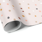 Roze kleurrijk poodot Gift Wrapping Paper Cadeaupapier (Rol Hoek)