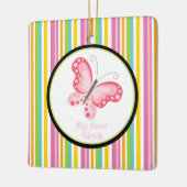 Roze kleurrijke Big Sister Butterfly Ornament (Links)