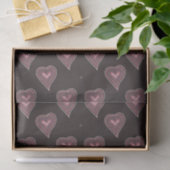 Roze Kleurrijke Delicate Hearts Dark Tissue Paper Tissuepapier (Geschenk)