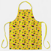 Roze Kleurrijke Japanse Sushi Food Prep Chef Schort (Voorkant)