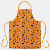 Roze Kleurrijke Japanse Sushi Food Prep Chef Schort (Voorkant)