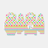 Roze Kleurrijke ZigZag Llama Verjaardagsfeestje Bedankdoosjes (Uitgevouwen)