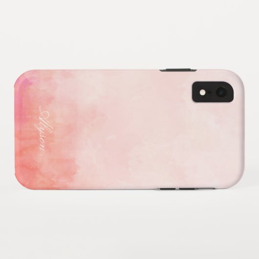Roze kleurstof - Naam toevoegen Case-Mate iPhone Case (Achterkant (horizontaal))