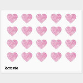 roze kleurstof waterdruppel ventilator hartslag S Hart Sticker (Vel)