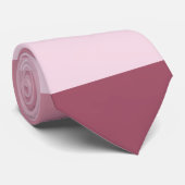Roze Kleurtinten Strepen Ontwerp  Stropdas (Opgerold)