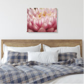 Roze kleverschilderkunst canvas afdruk (Insitu (Slaapkamer))