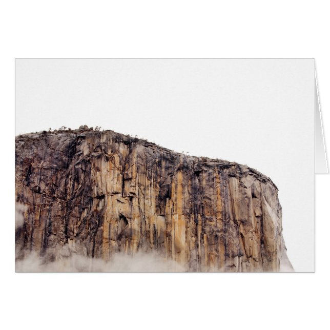 Roze klif stijgend boven wolken (Voorkant Horizontaal)