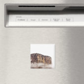 Roze klif stijgend boven wolken magneet (Insitu (Vaatwasser))