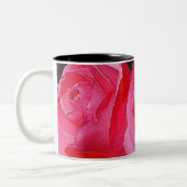 Roze klimmende Rozen Tweekleurige Koffiemok (Links)